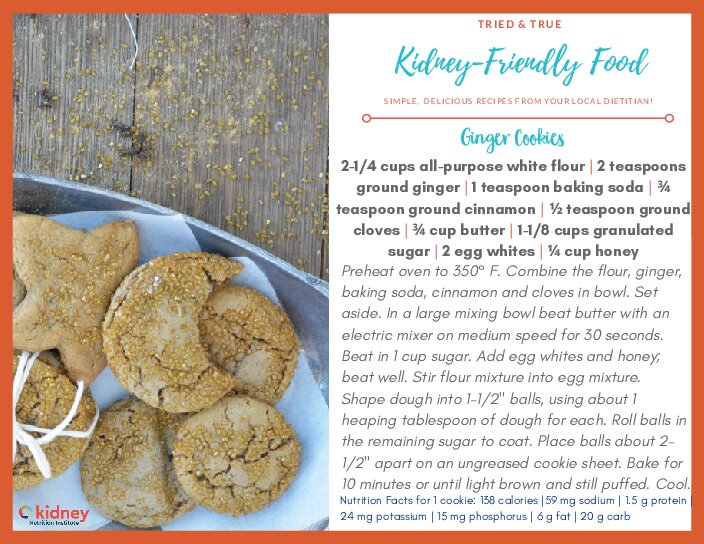 Recipe Ginger Cookies