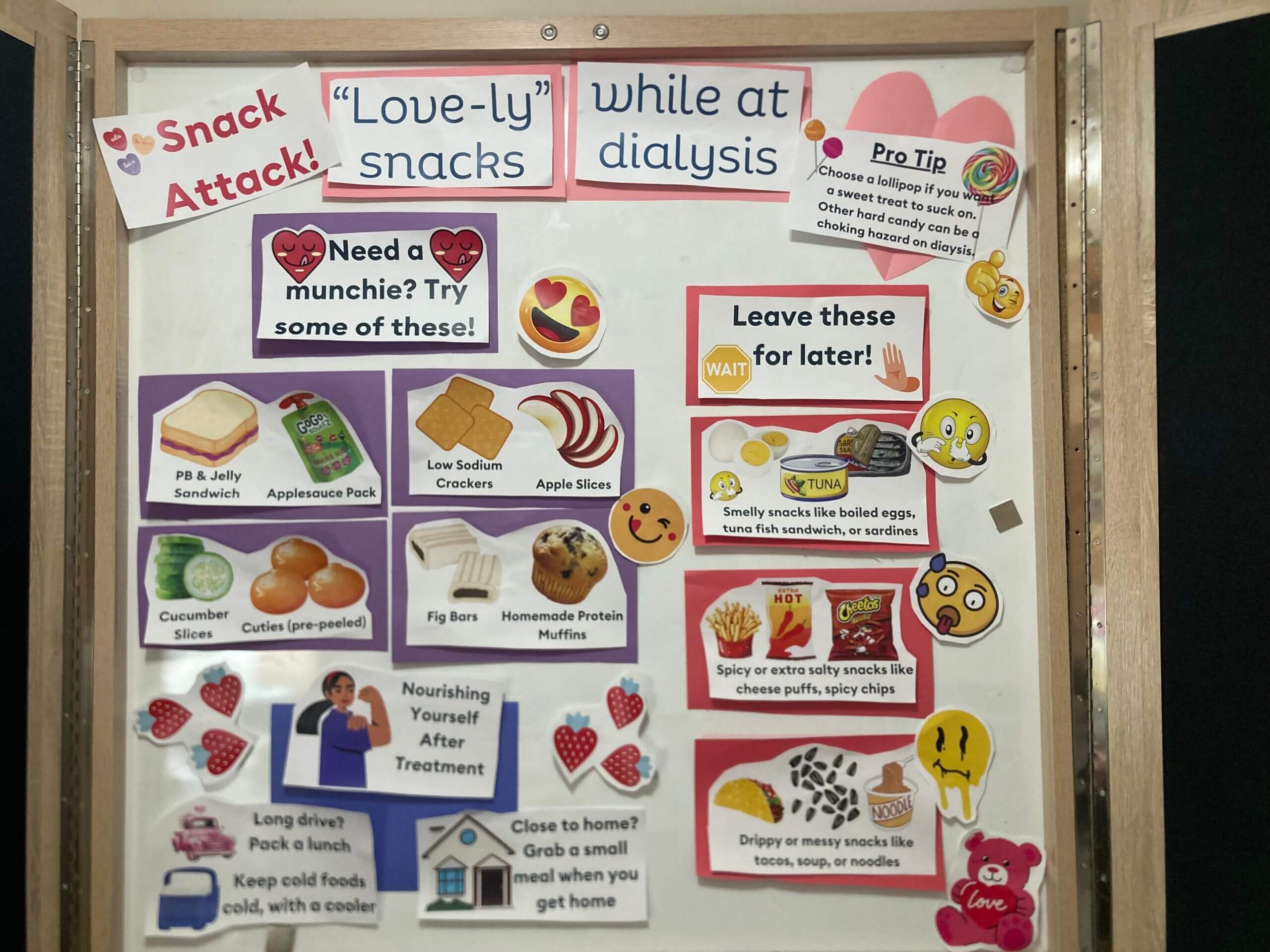 Dialysis Valentine Snack Attack Bulletin Board